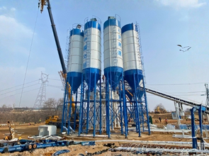HZS180 stationary concrete batching plant